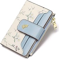 Slim RFID Bifold Wallet For Women - Small Card Holder With Marble Design, RFID Blocking - View #6