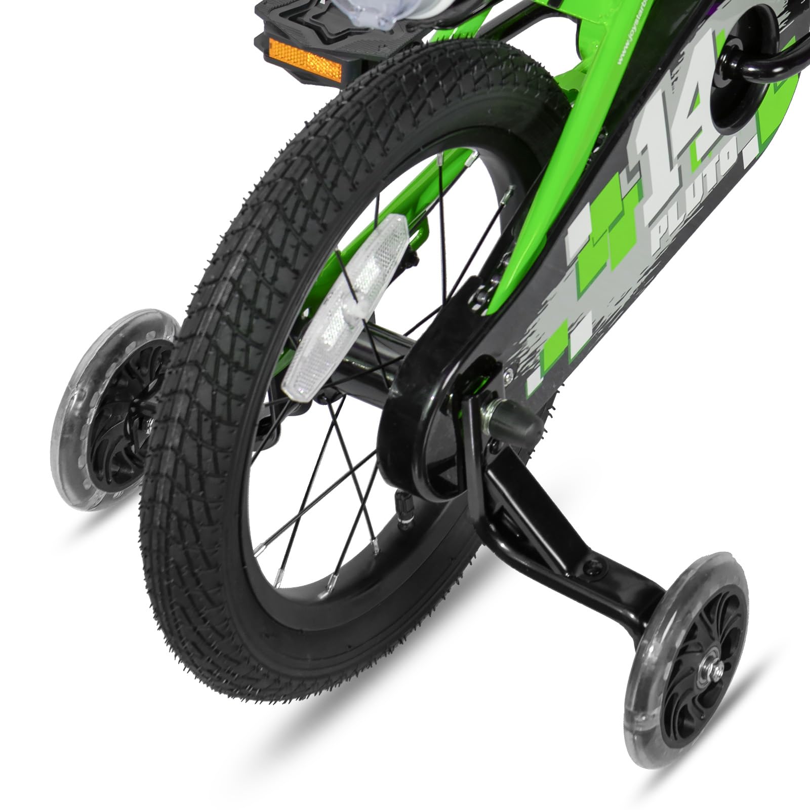 JOYSTAR Pluto 12 14 16 18 20 Inch Kids Bike with Light Up Training Wheels, Kids' Bicycle for Boys Girls Age 3-12 Years, Children Bikes, Multiple Colors