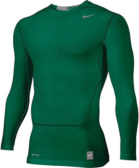 nike green compression shirt