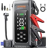 JOLTEKON Car Battery Jump Starter with Air Compressor 4500A 150PSI, Car Jumper Starter Portable (9L Gas/8L Diesel), Jump Box Car Battery with Auto-Shutoff Tire Inflator, Jumper Cables and Light