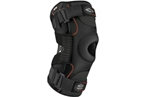 Shock Doctor Knee Brace, Compression Knee Brace for Men & Women, Hinged Knee Brace with Side Stabilizers, Maximum Support, Adjustable Dual Hinges, Knee Braces and Knee Support
