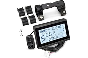 MUSELK SPOECRTN E-Bike KT-LCD3 24V/36V/48V Display with Waterproof and Normal Plug for KT Controller, Electric Bike Retrofit Kit Accessories