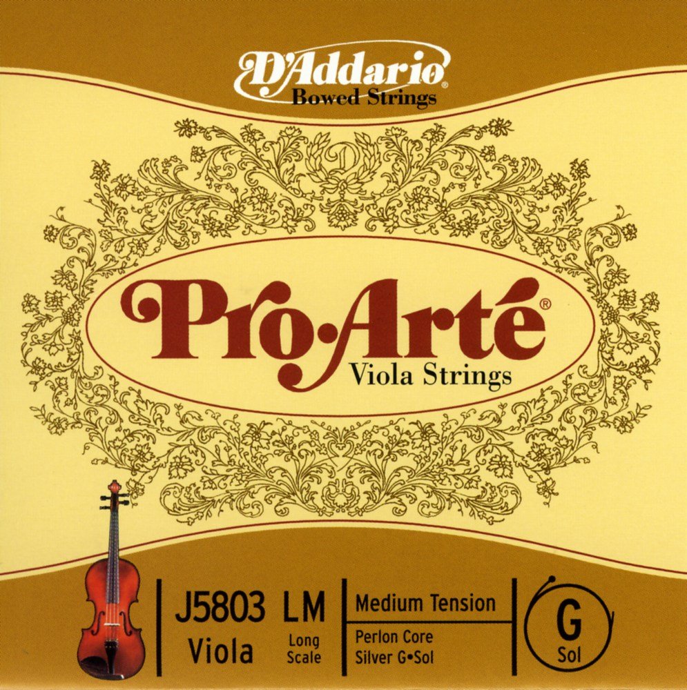 D'Addario Pro-Arte Long Scale Medium Tension Single G String for Viola