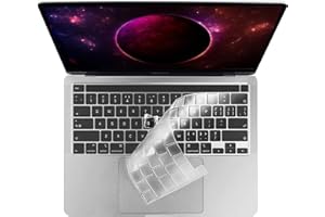 Clear Ultra Thin TPU Keyboard Cover for MacBook Pro 13 Inch 2020-2023 M2 A2338 M1 A2289 A2251, for MacBook Pro 16 Inch 2020 2