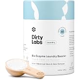 Dirty Labs | Bio Enzyme Laundry Booster | Scent Free | 48 Loads (1 lb) | Hyper-concentrated enzyme stain &amp; odor booster, nontoxic &amp; biodegradable, for HE &amp; standard machines