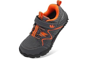 FEETCITY Kids Barefoot Shoes Boys Girls Sneakers Toddler Walking Shoes Kids Hiking Shoe Lightweight Outdoor Tennis Shoe