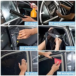 TOYOCO Window Tint Film for Cars, 5% VLT 24" in x