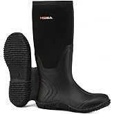HISEA Women's Rain Boots Waterproof Insulated Neoprene Rubber Mud Boots | Tall Knee High Work Boots Anti-Slip Outdoor Hunting Garden Farm Yard Barn Boots, Size 6-11