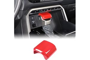 Aunginsy Shifter Gear Hand Brake Trim Cover Compatible with Toyota Tundra/Sequoia 2022-2025 Tacoma 2024+ Car Center Console Gear Shift Head Protection Cover Automatic Gear Shift Knob Cover Accessories