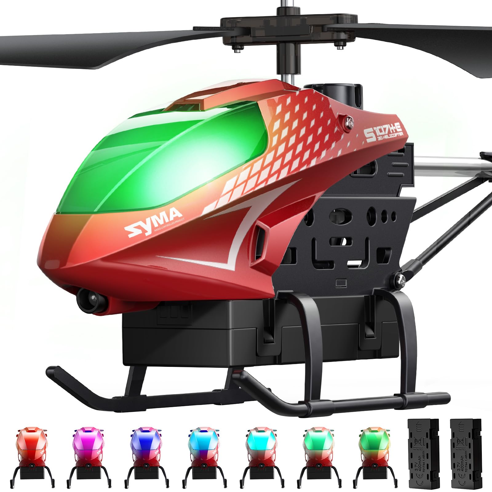 Photo 1 of SYMA RC Helicopter, Remote Control Helicopter with 40 Mins Flight Time(2 Batteries), Auto Obstacle Avoidance, 7 LED Lights and Altitude Hold, Gifts Toys for Kids 8-12
