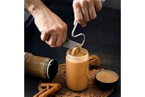 Peanut Butter Stirrer Stainless Steel Kitchen Food Stirring Tool -7.20"L x 1.97"W