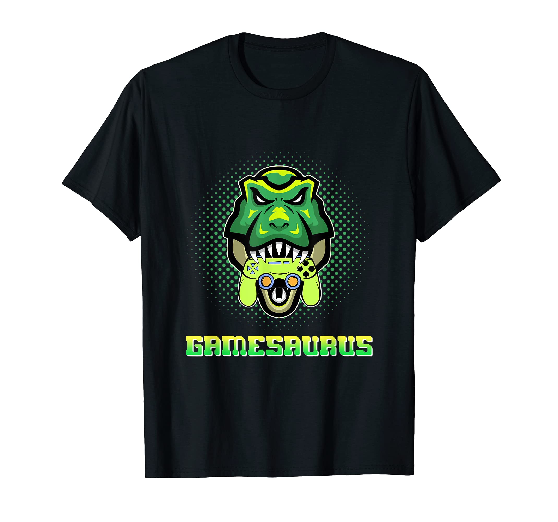 Gamesaurus T-rex Tyrannosaurus Dinosaur Arcade Game Gaming T-Shirt