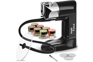 HOMIA Cocktail Smoker Kit - Whiskey Smoker Kit - Smoke Infuser - Starter Kit, 12 PCS, Smoker Machine with Accessories and Wood Chips - Indoor Smoker - Gift for Men