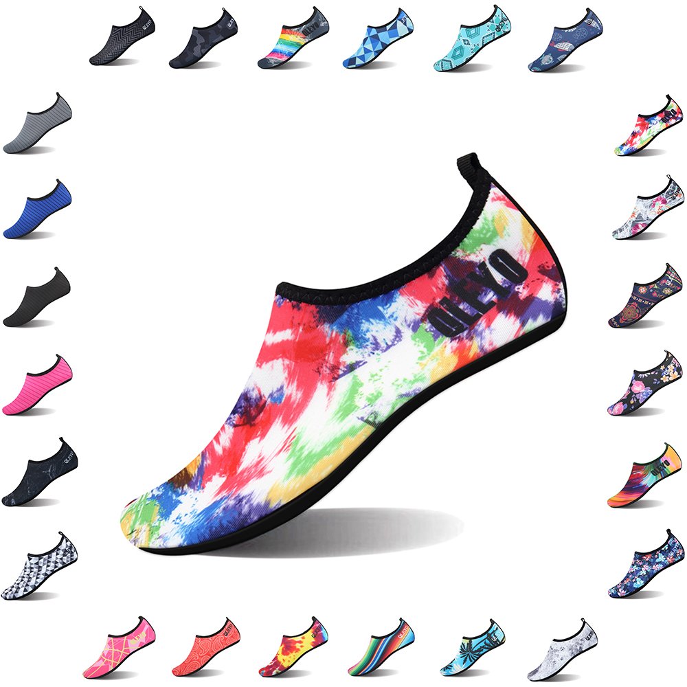 QLEYO Water Shoes Quick Dry Shoes for Men and Women Barefoot Skin Shoes Beach Water Shoes for Swim Yoga surf VDSX003-U22-35/36