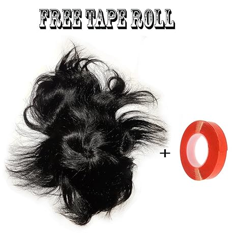Fully Hair Wig Natural Black Human Hair Extension Paper Silk
