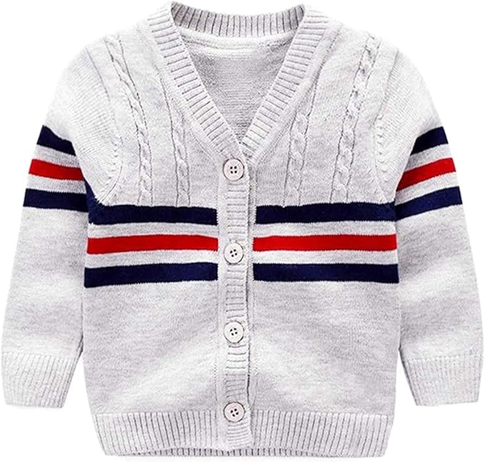 Baby Buttonup Cardigan VNeck Knit Sweater Boys Toddler Casual