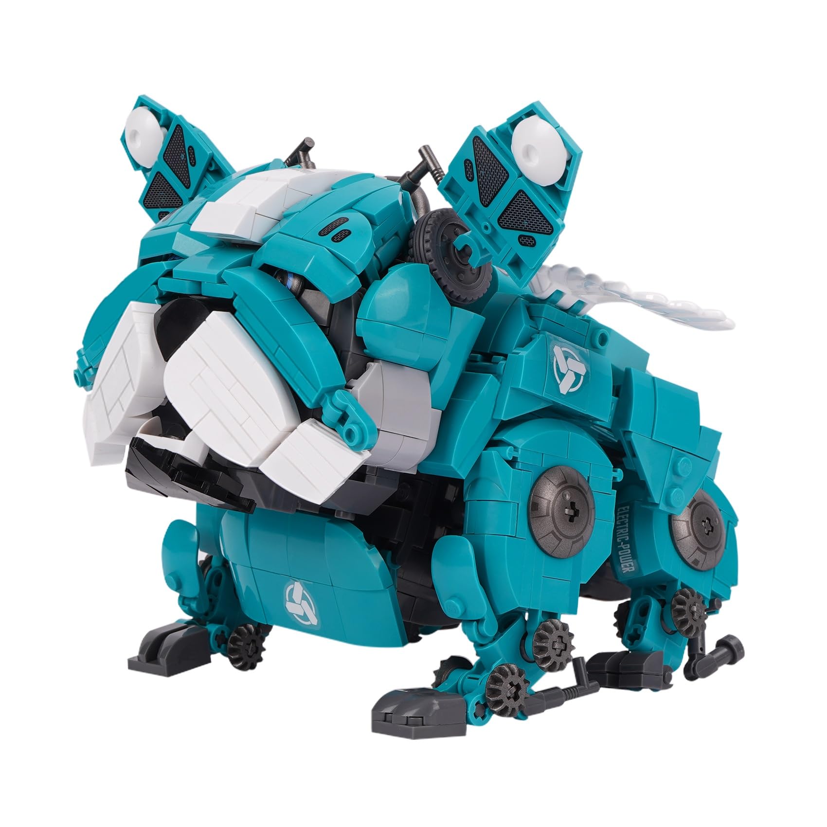Oichy Building Blocks Set, Animal Building Sets Mechanical Bulldog Model Kit with Flexible Joints and Wings Animal Construction Kit Gift for Adults (Green)