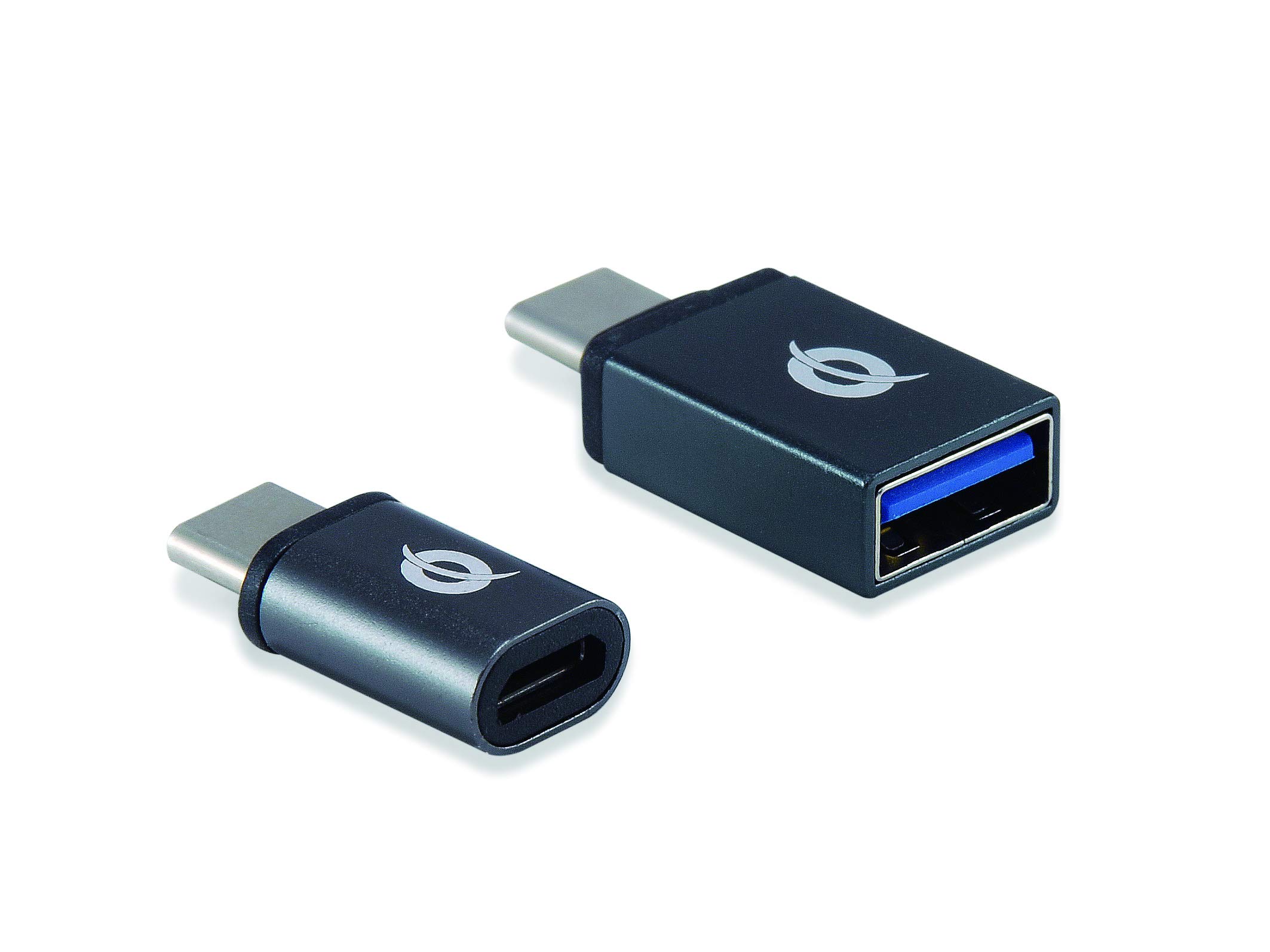 Conceptronic DONN04G OTG Adapter for USB-C 2 Pack USB-C to USB-A and USB-C to Micro-USB