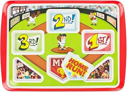 Divertente Piatto Da Cena Per Bambini A Tema Baseball Con Scritta In Inglese Your Kids Will