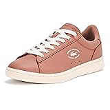Lacoste Women's Carnaby Set Sneaker, Brown/Off