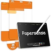 OMOTON PAPERSENSE Paper Screen Protector for iPad Air 4/5th Gen 10.9 Inch,2022 &2020, iPad Pro 11 Inch 2022/21/20/18, Matte Layer Glass Film with Easy Dust-free Installation Tray, Anti-glare, 2 Pack