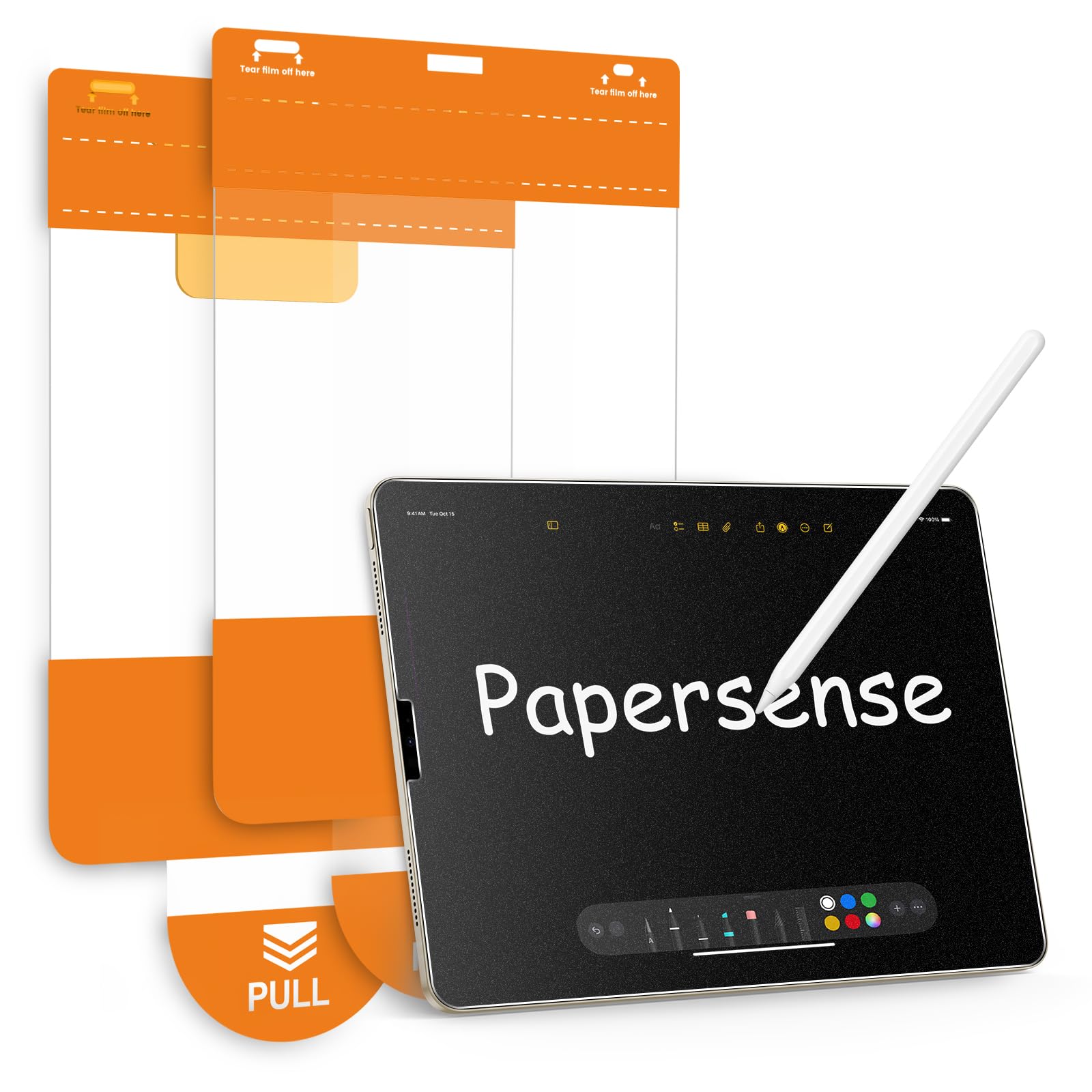 Photo 1 of OMOTON PAPERSENSE Paper Screen Protector for iPad Air 4/5th Gen 10.9 Inch,2022 &2020, iPad Pro 11 Inch 2022/21/20/18, Matte Layer Glass Film with Easy Dust-free Installation Tray, Anti-glare, 2 Pack