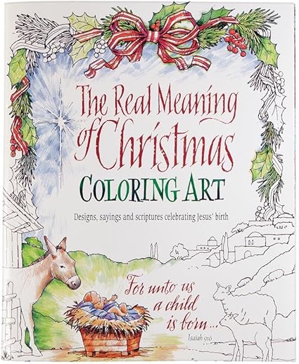 Amazon Co Jp クリスマスの塗り絵アートの本当の意味 ホーム キッチン