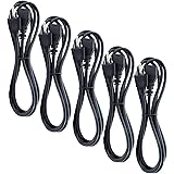 UL Approved 6 Feet Universal Computer Monitor Power Cord, C13 Power Cable for Monitor, PC, Desktop, Printer, Scanner 18 AWG G