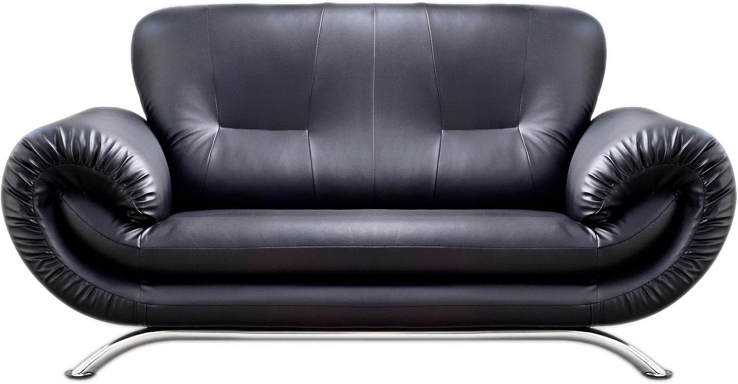 Sofá, negro, respaldo, 177 x 90 x 93 cm tamaño, 2plazas Amazon.es Hogar