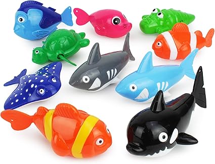 wind up fish bath toy