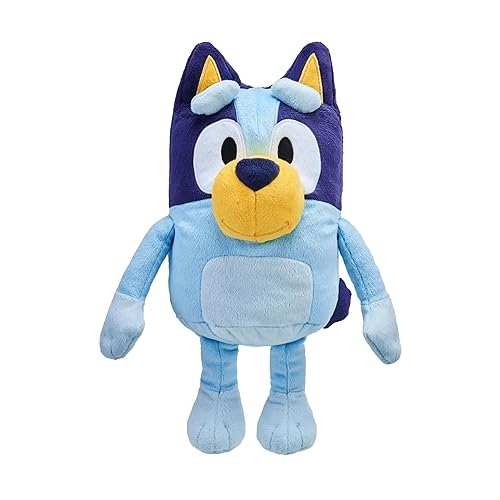Bluey Talking Plush Toy, 13” Bluey Toys Plush Stuffed Animal, Singing Dog Toys for Kids with 9 Different Phrases, Musical Talk Back Toy Gift for Kids