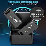 LEKATO WS-100 Wireless Guitar System with Charging Case 2.4GHz 190° Rotatable view 3