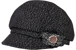 Juiterchy Women Retro Classic Visor Newsboy Cabbie Cap Beret Hats with Flower Buckle for Woman Ladies