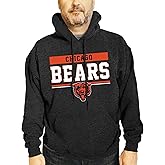 Team Fan Apparel NFL Adult Gameday Charcoal Hooded Sweatshirt - Cotton & Polyester Blend - Stay Warm and Represent Your Team