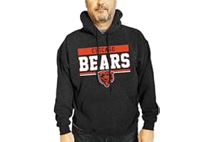 Team Fan Apparel NFL Adult Gameday Charcoal Hooded Sweatshirt - Cotton & Polyester Blend - Stay Warm and Represent Your Team