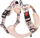 PoyPet No Pull Dog Harness Reflective Front Back Attachments Medium Beige view 8