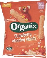 Organix Strawberry Weaning Wands Organic Baby Snack 6+ Months 25 g Pack of 5 view 7