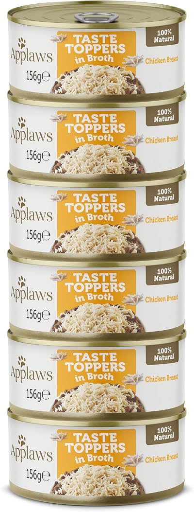 Applaws 100% Natural Dog Food Chicken in Broth 156 g Tin Pack of 6
