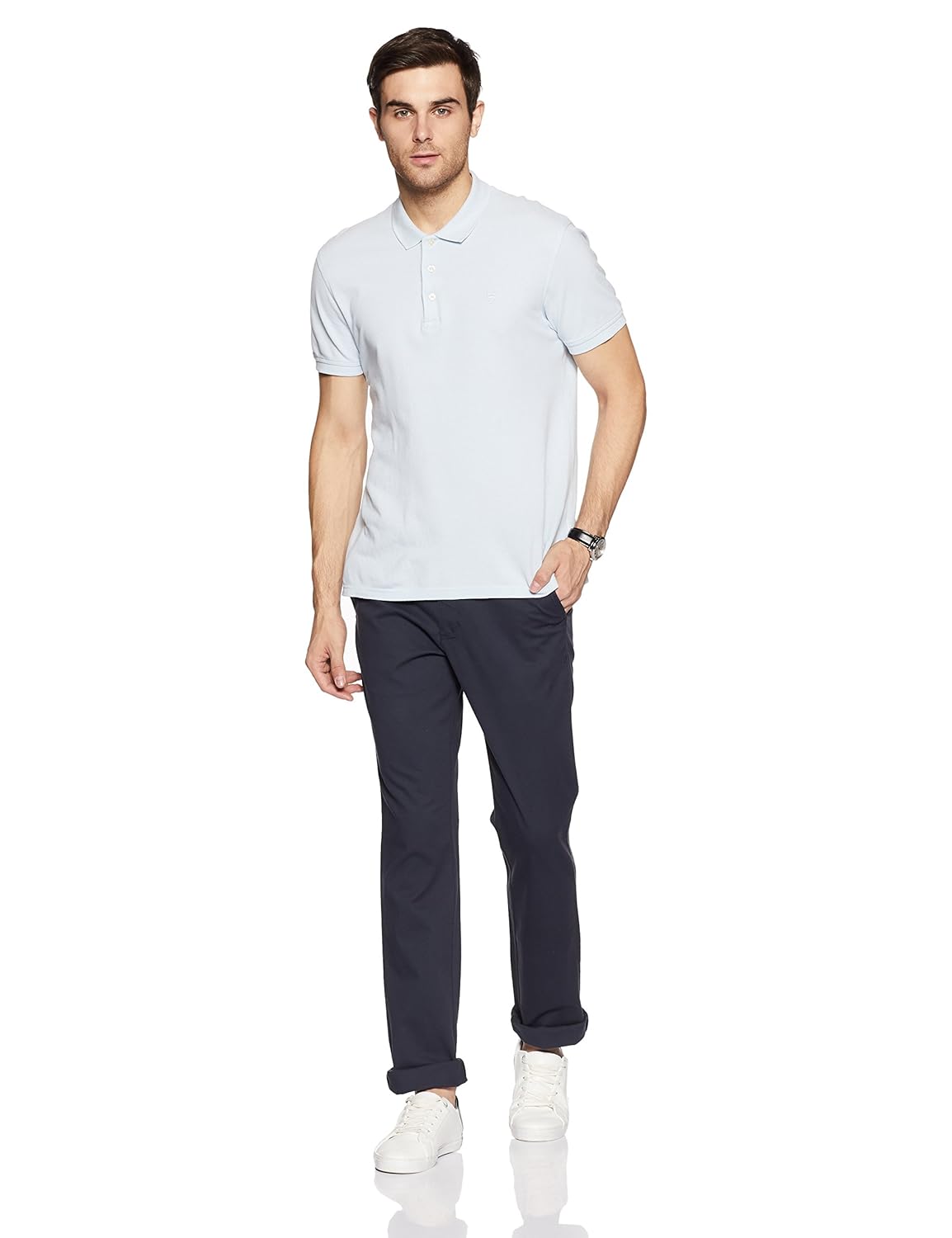 parx men's slim fit casual trousers