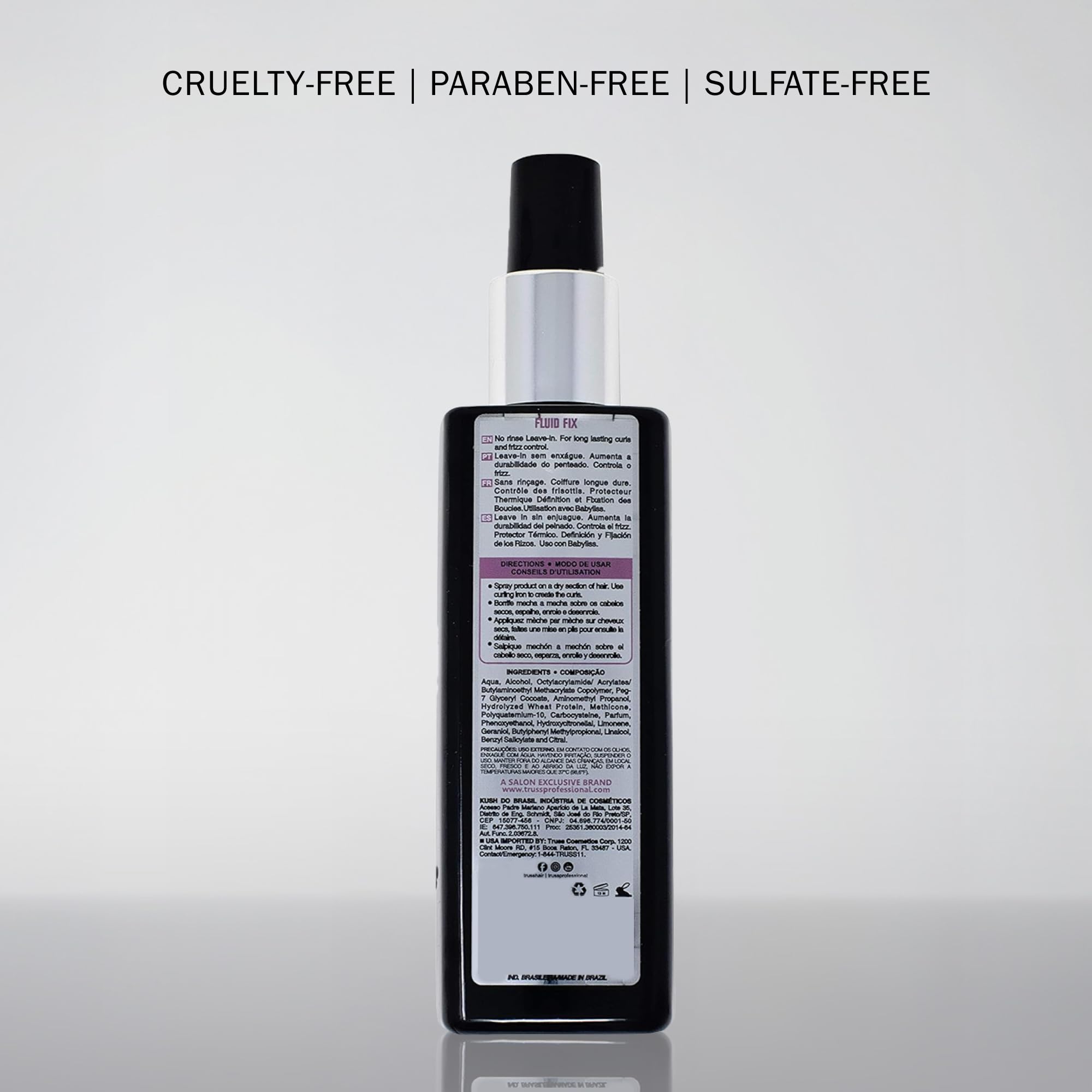 TRUSS Fluid Fix - Long-lasting Curl And Defining Hold - Leave-in Heat Protectant Styling Spray For Hair - Provides Definition And Volume At The Roots For Curls
