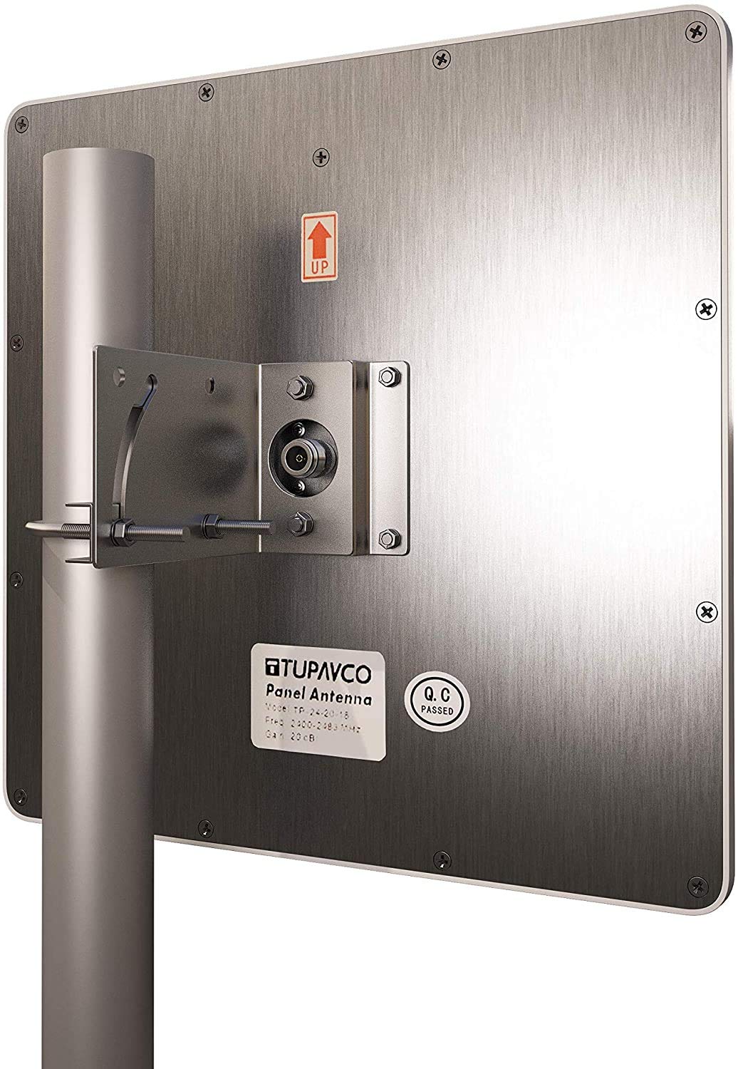Tupavco TP511 WiFi Panel Antenna 2.4GHz (20dBi) Outdoor Directional (2400-2483 MHz) Wireless Network Signal (Pole Mast Mount) Weatherproof High-Gain Long Distance Range (N-Female Connector)