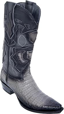 grey caiman boots
