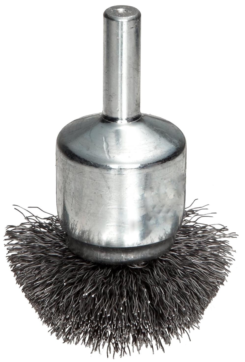 2 Diameter 25000 rpm Round Shank Weiler Circular Flared Wire End Brush