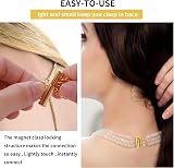 Prasacco 4-Piece Magnetic Clasp Necklace Layering Set - Gold & Silver view 4