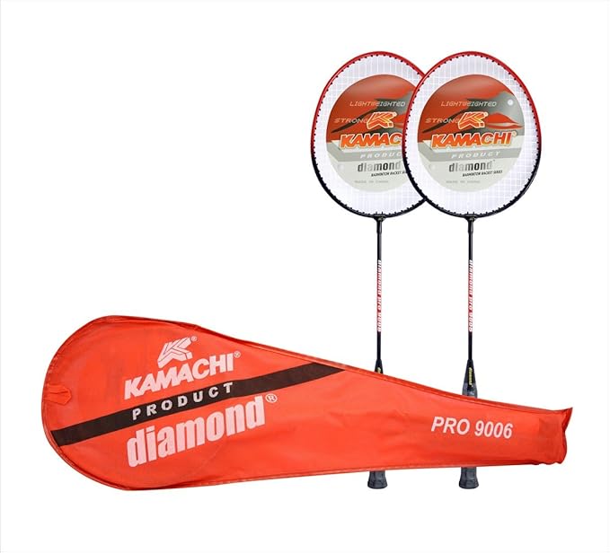 Buy Kamachi 9006 Diamond Steel Badminton Combo (Multicolor) Online at