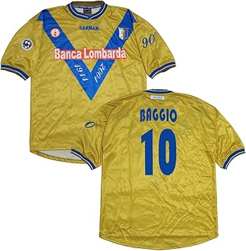 Amazon Co Jp Garman 01 02 ブレシア サード半袖 ユニフォーム 90周年記念 10 Baggio ロベルト バッジョ インポートxl スポーツ アウトドア