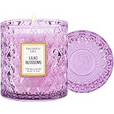 Chloefu LAN Lilac Blossoms Scented Candle, Highly Floral Fragranced Candle, Natural Soy Wax Candle Gift, Candles Gifts for Women, 55 Hours Long Burning, Home Decorative, 8.1 oz
