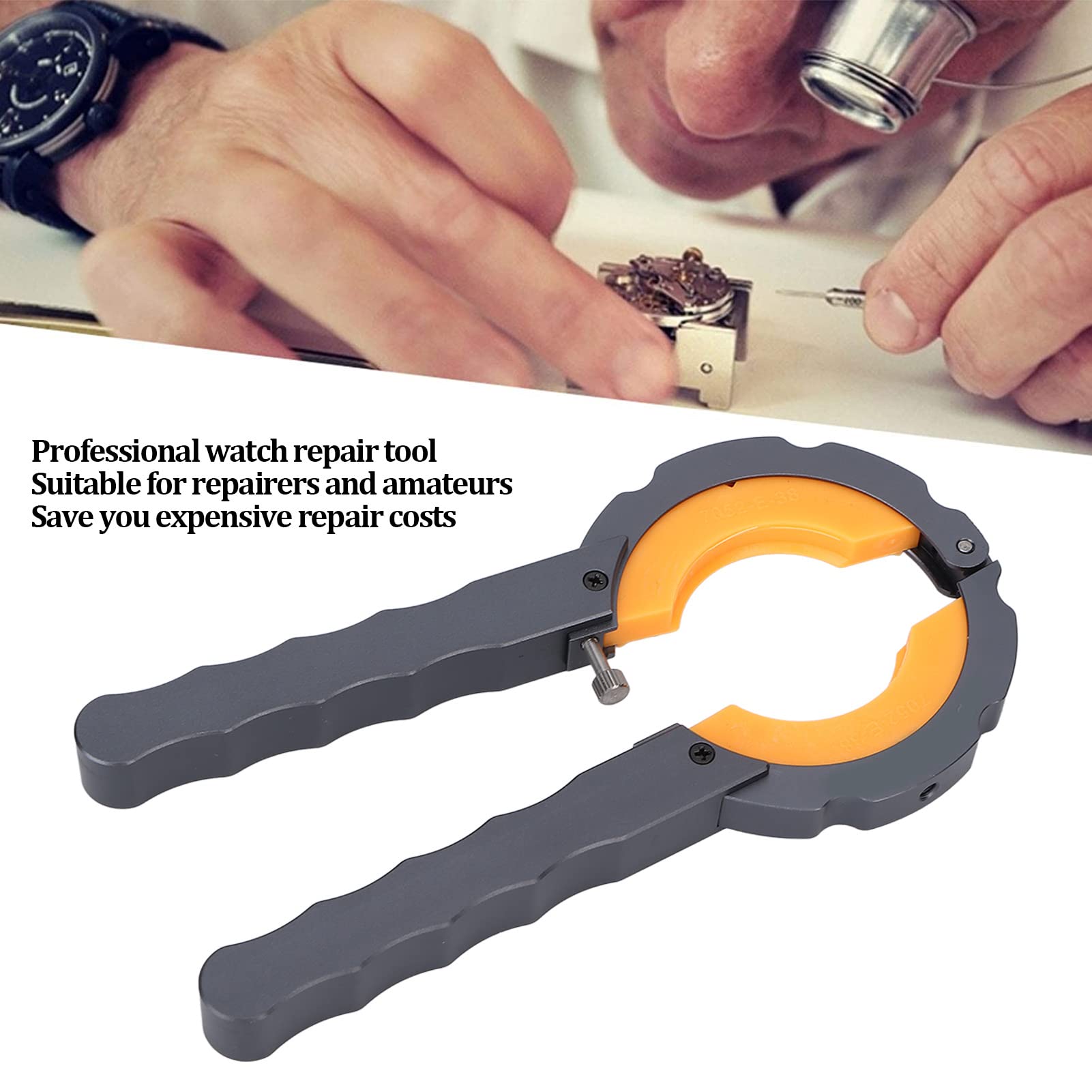 Watch Bezel Ring Opener Kit - Professional Alloy Watch Bezel Remover Watch Repair Tool Kit with Plastic Storage Box for Watchmakers Watch Repairing Protective Cover Removal