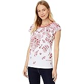 Tommy Hilfiger Womens Crewneck Floral Graphic Tee T-Shirt
