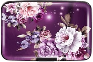 COCO ROSSI Mini Credit Card Holder for Women or Men,RFID Blocking Slim Hard Card Case ID Case Travel Wallet